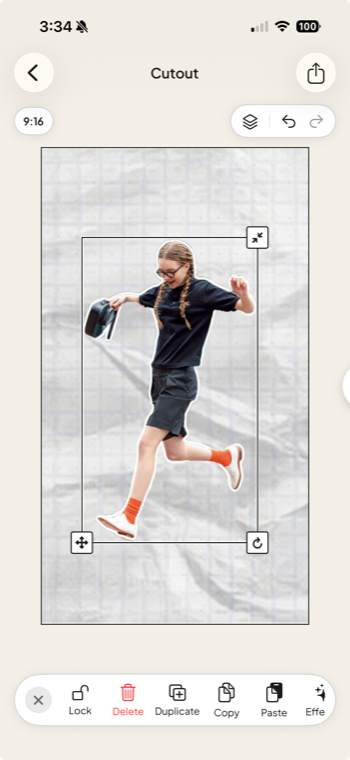 The subject fully isolated on a transparent canvas with the background removed.