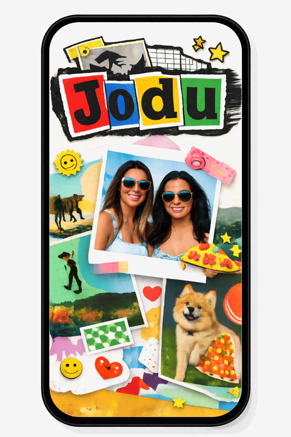 Jodu app — photo collage maker on iPhone